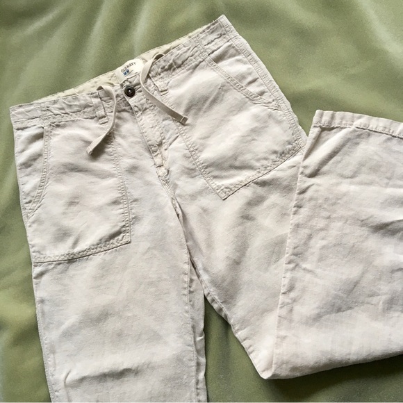100% Linen Pants Old Navy (Soft Khaki) - Picture 1 of 12